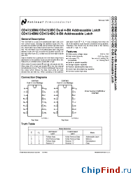 Datasheet CD4723BC manufacturer National Semiconductor